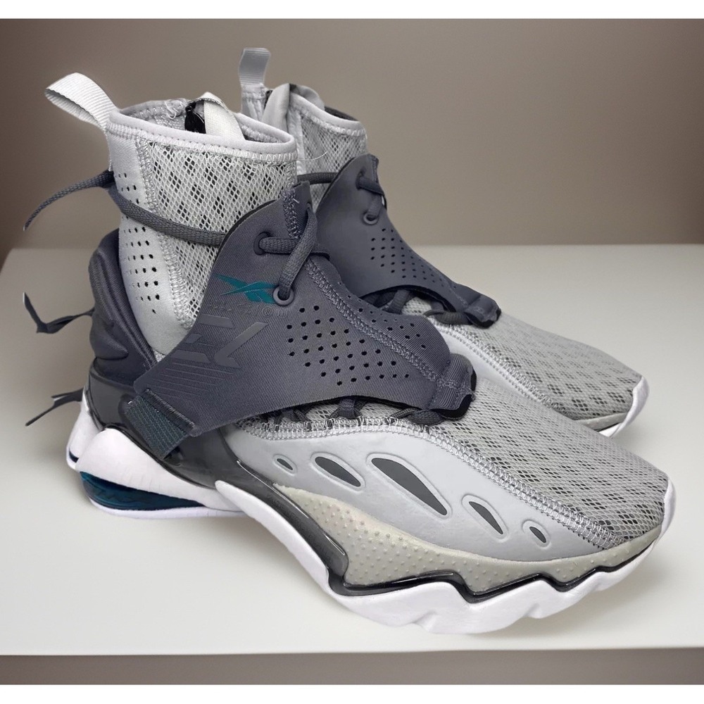 Reebok DMX Elusion 001 FT High Mens‎ 7.5 Basketball Shoes Grey Teal EG1935 NWOB